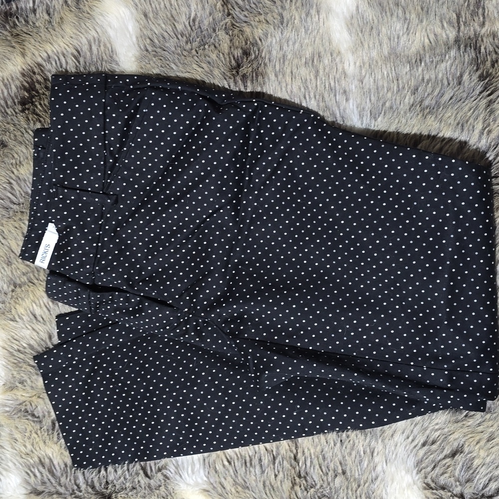 Womans Black Polka Dot Pants